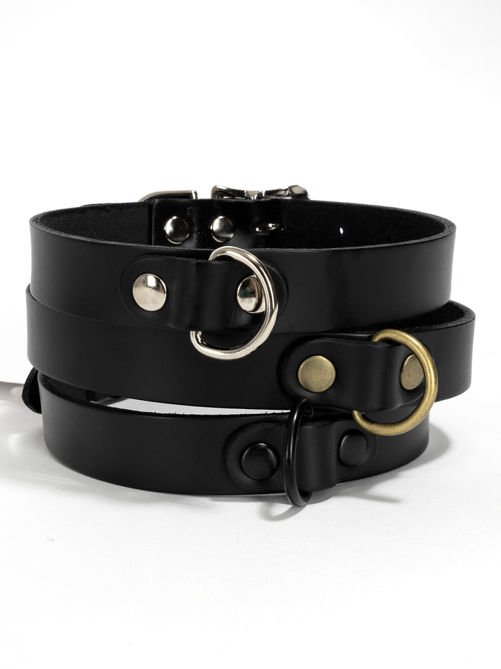 Slim Leather Collar