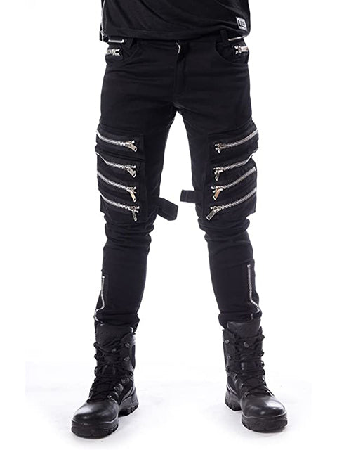 Black Pants with Zipper Holster Pockets