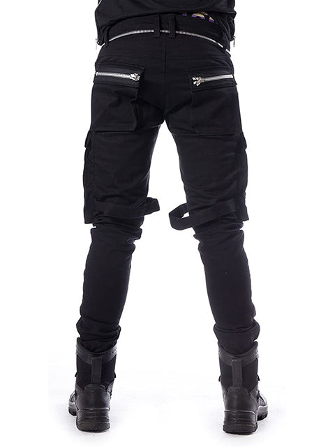 Black Pants with Zipper Holster Pockets