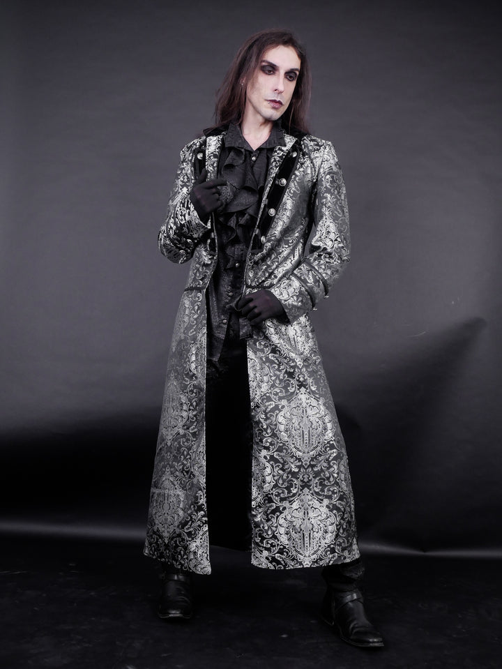 Raven Brocade Coat