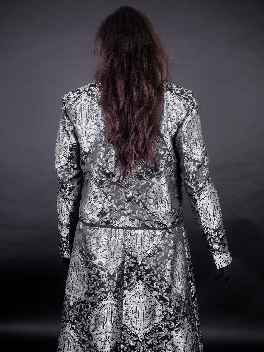 Raven Brocade Coat