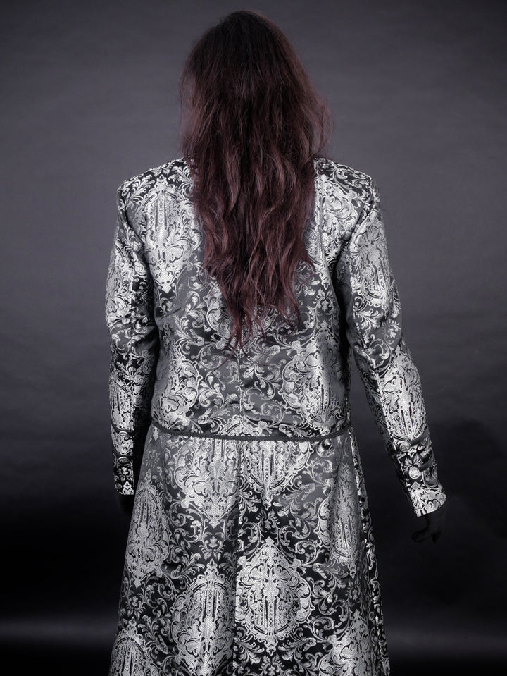 Raven Brocade Coat