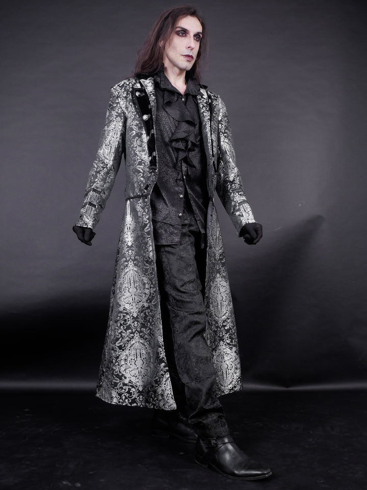 Raven Brocade Coat