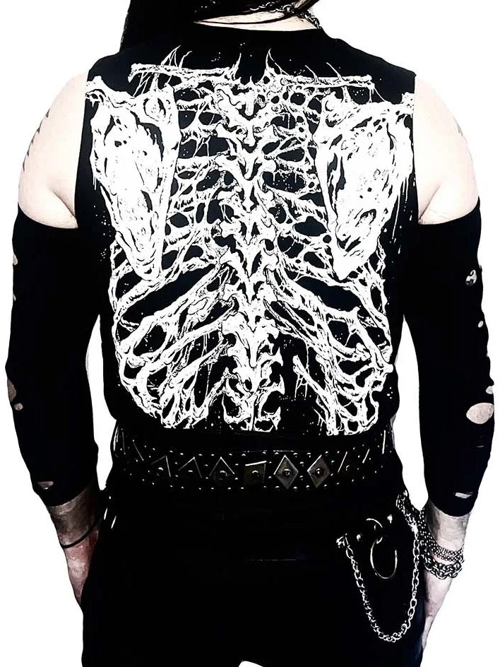 Dead Inside Rib Cage Sleeveless T-shirt