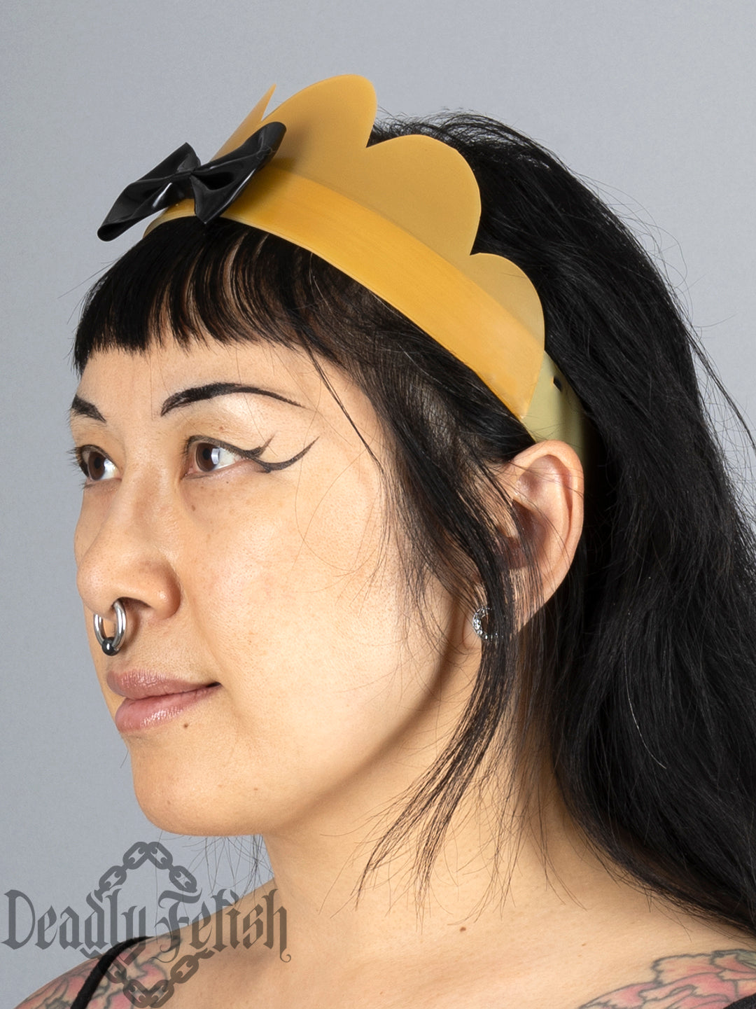 Deadly Fetish Latex: Scalloped Maid Hat