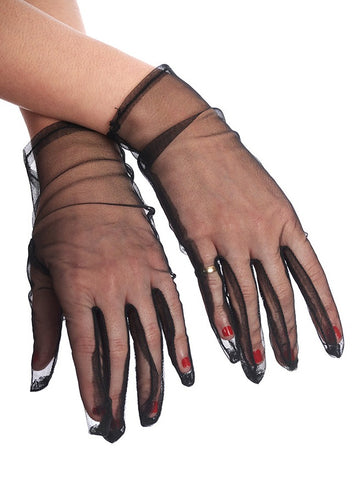 Mesh Wrist Length Gloves
