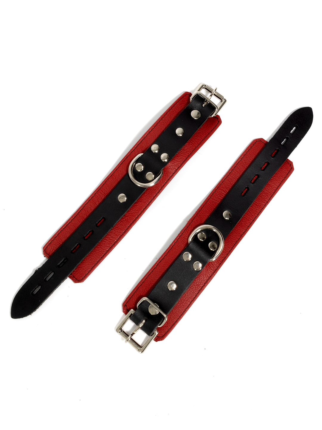 Jaguar Locking Leather Wrist Cuffs