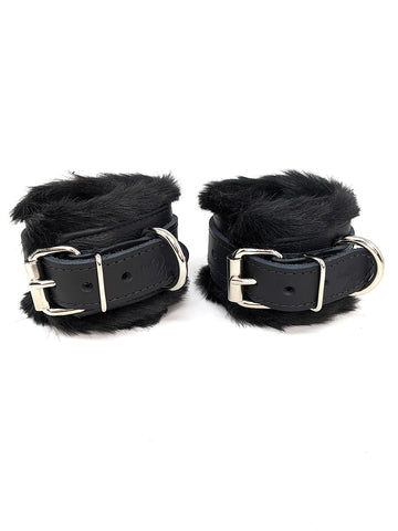 Faux Fur Lined Wrist Cuffs