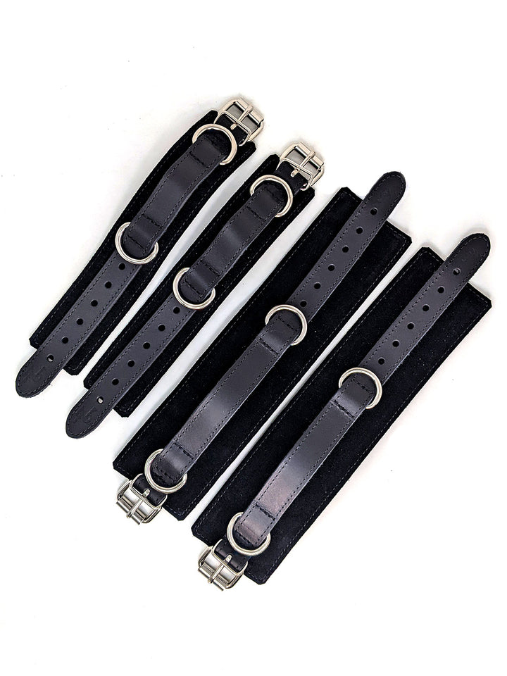 Suede Wrist and Ankle Cuff Set