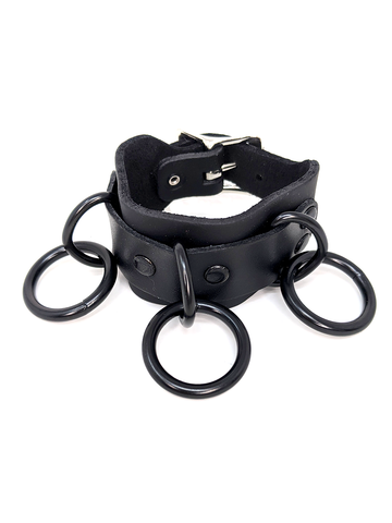 Rings Leather Bracelet