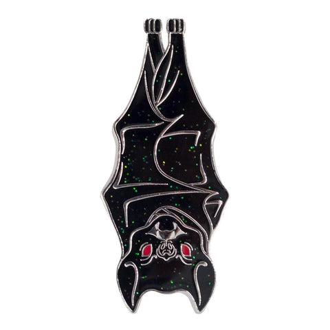 Hanging Bat Enamel Pin