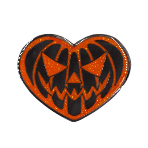 Pumpkin Heart Enamel Pin
