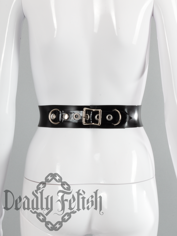 Deadly Fetish Made-To-Order Latex: Heavy Latex Tie Plate Belt