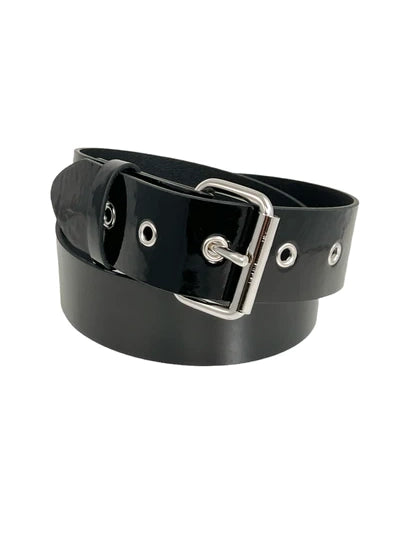 Patent Vegan Leather Belt