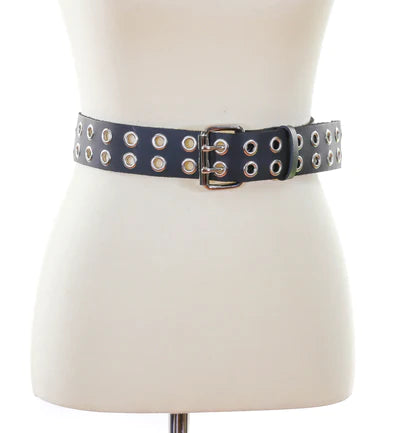 Eyelet Leather Belt