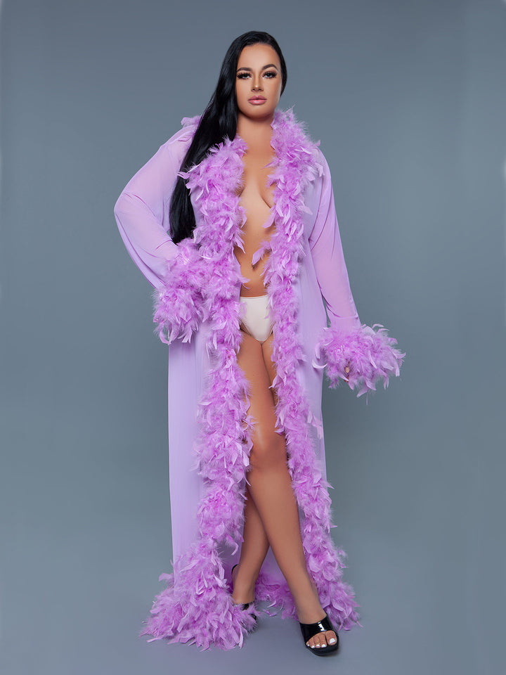 Long Feather Robe
