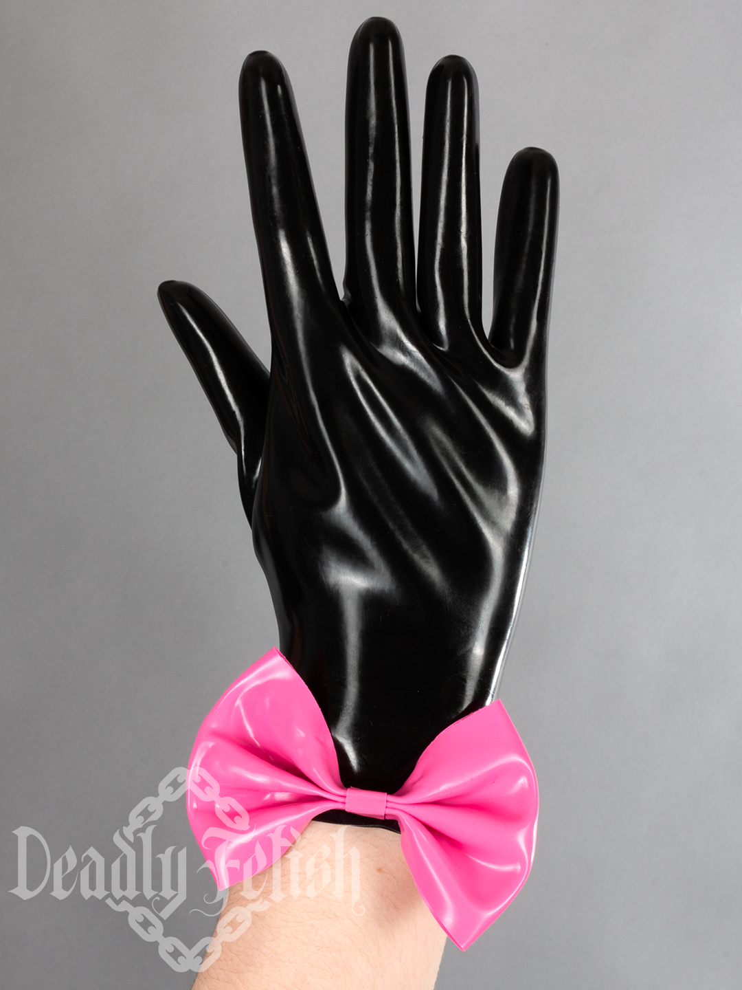 Deadly Fetish Latex: Gloves With Bows