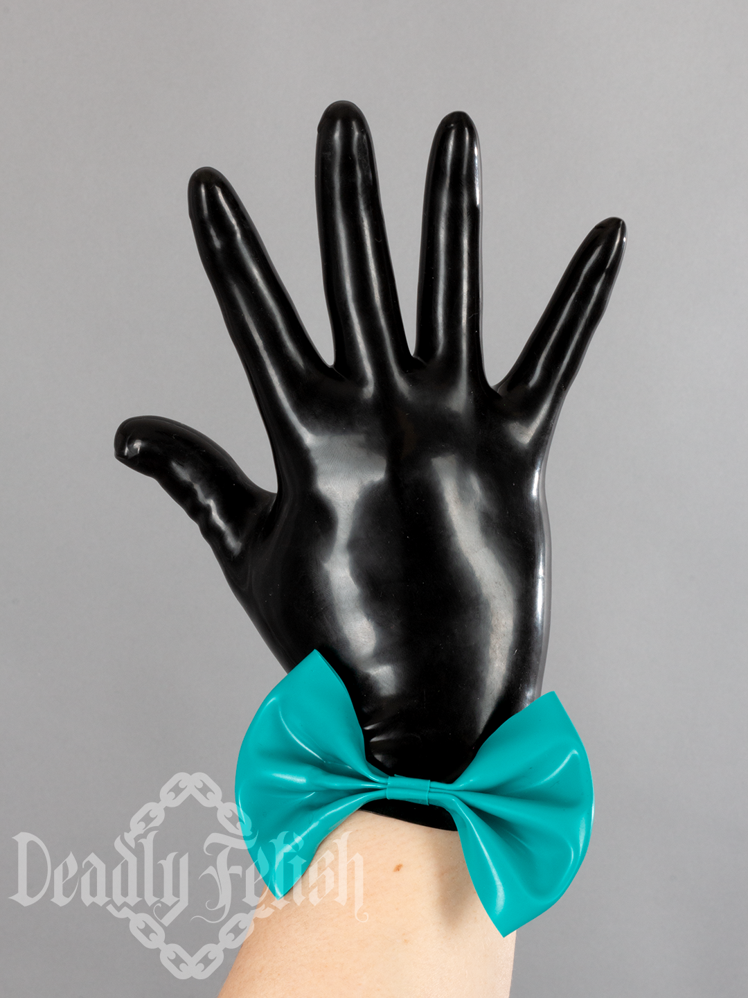 Deadly Fetish Latex: Gloves With Bows