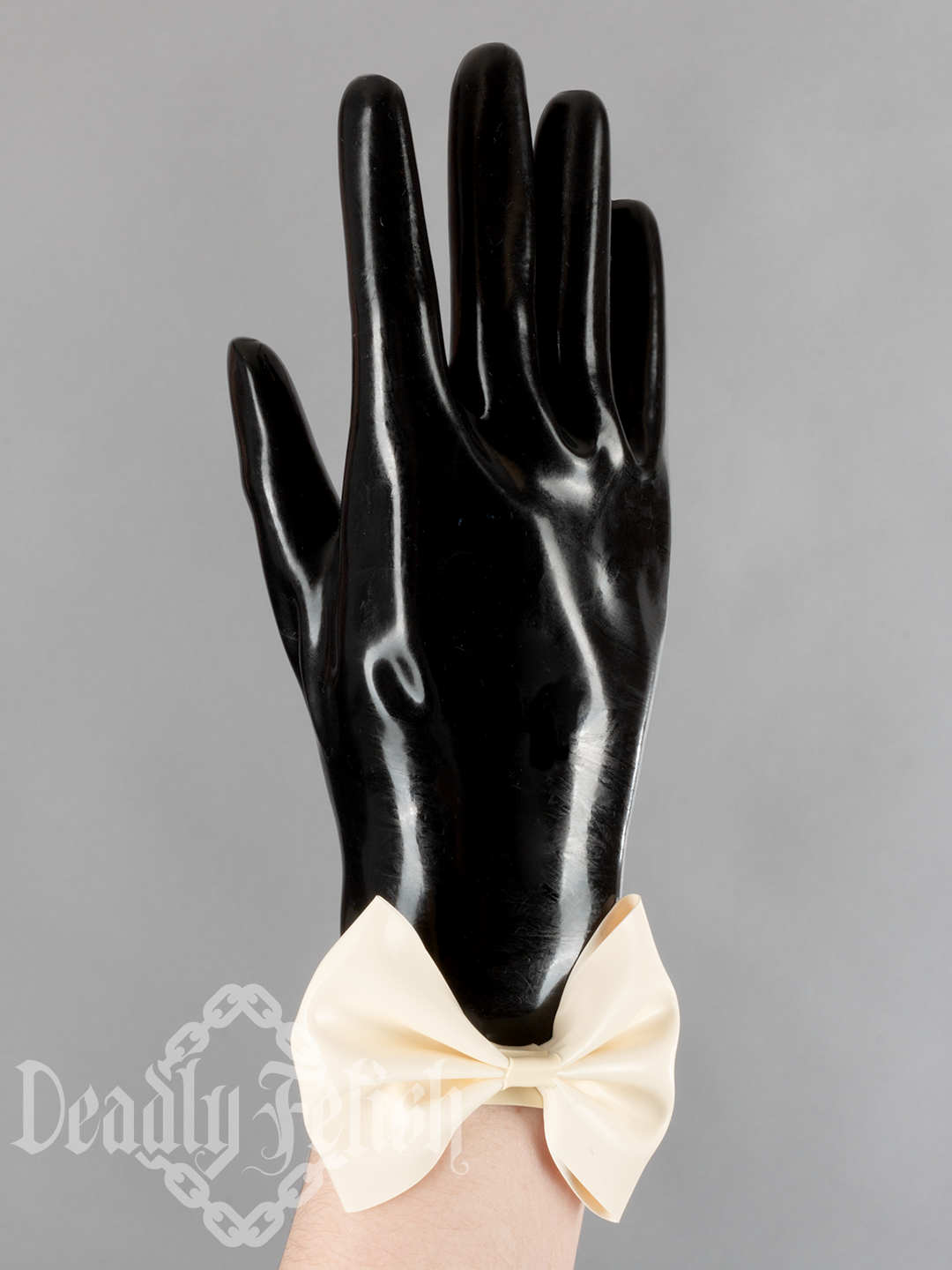 Deadly Fetish Latex: Gloves With Bows