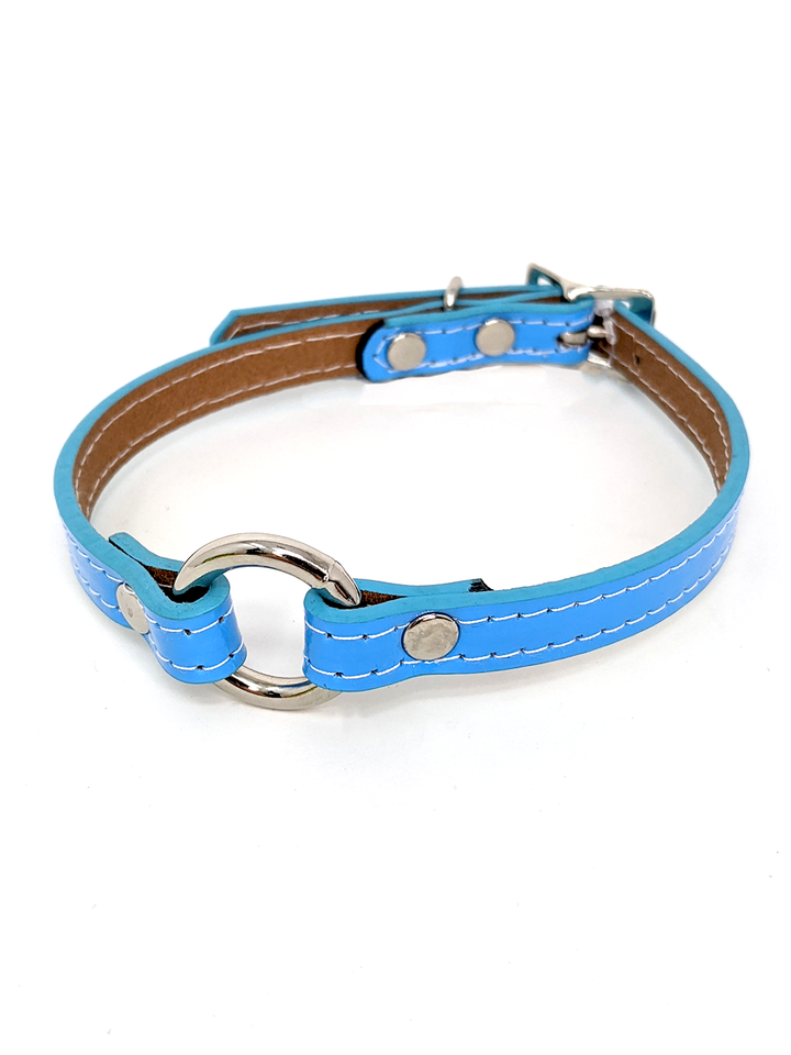 Slim Leather O-Ring Collar