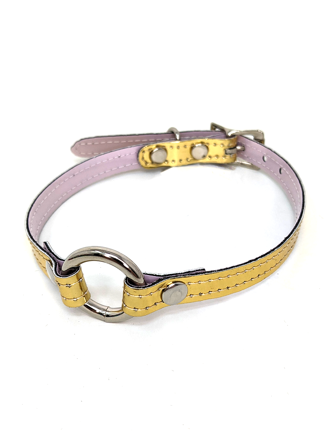 Slim Leather O-Ring Collar