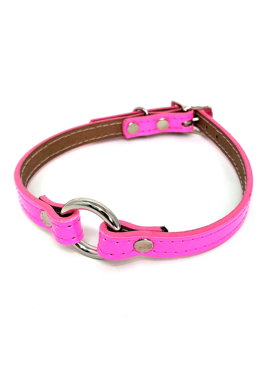 Slim Leather O-Ring Collar