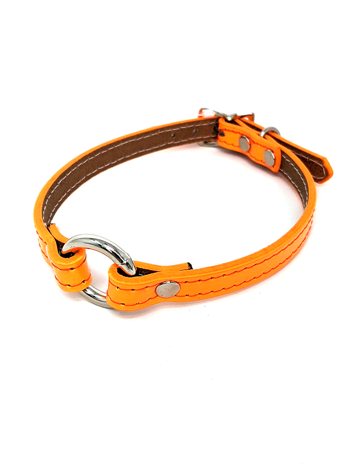 Slim Leather O-Ring Collar