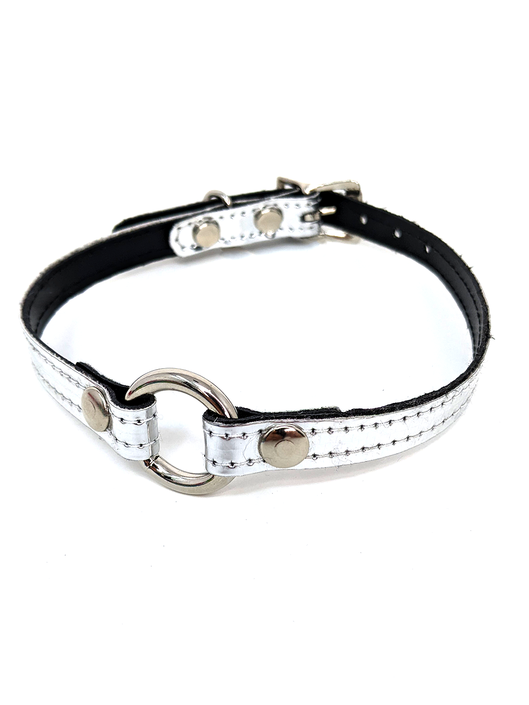 Slim Leather O-Ring Collar