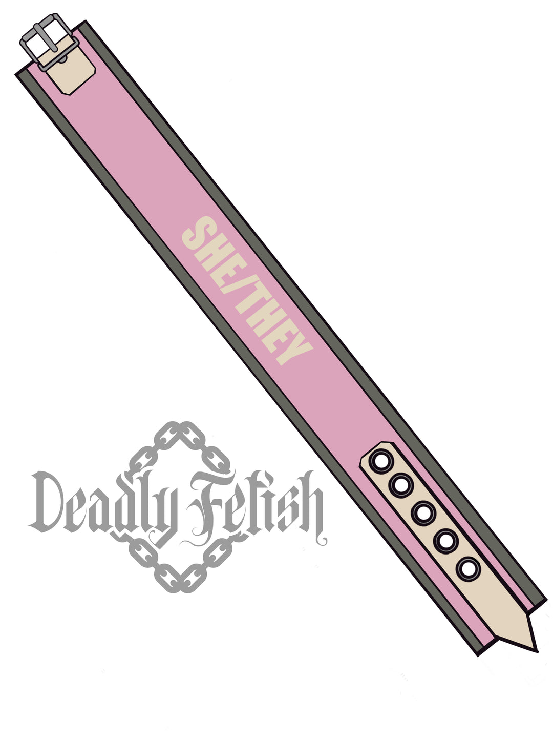 Deadly Fetish Made-To-Order Latex: Collar #01