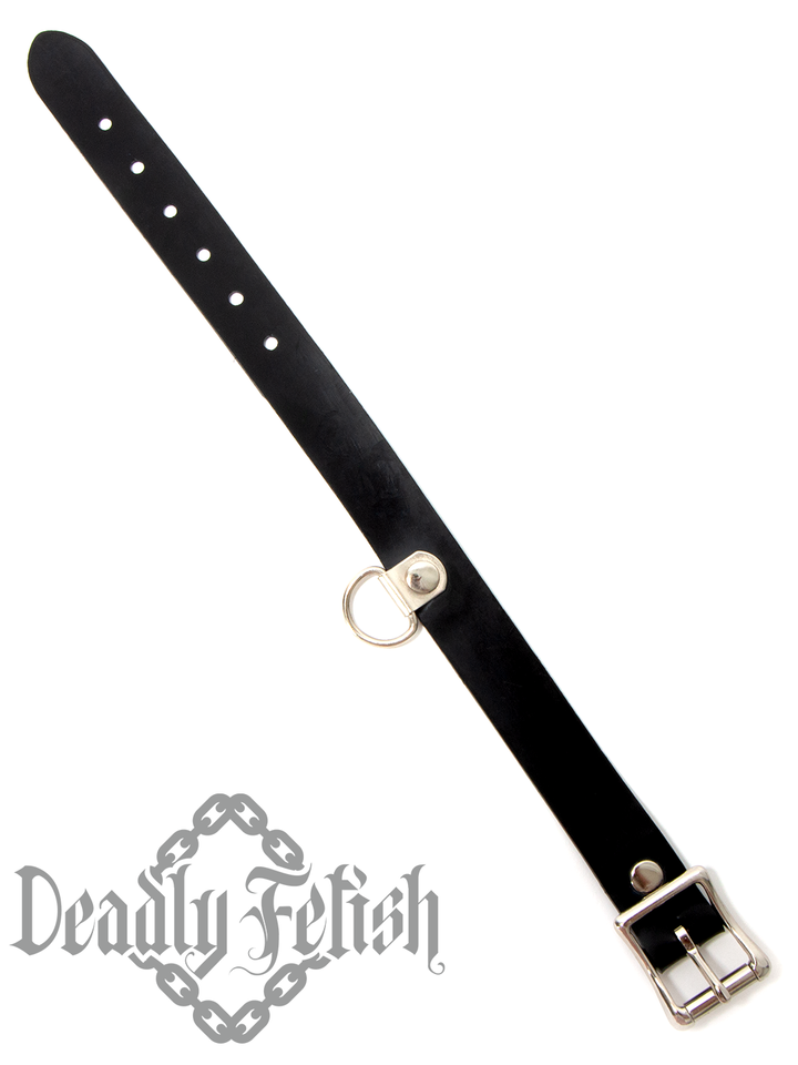 Deadly Fetish Latex: Basic Drop D-Ring Choker