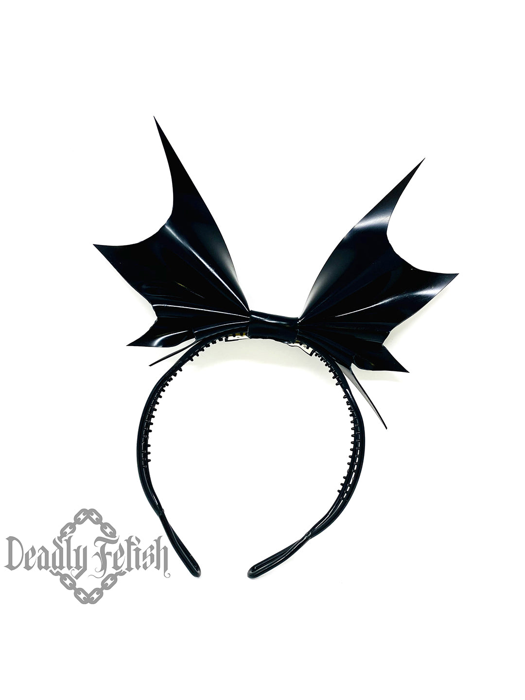 Deadly Fetish Latex: Bat Bow Headband