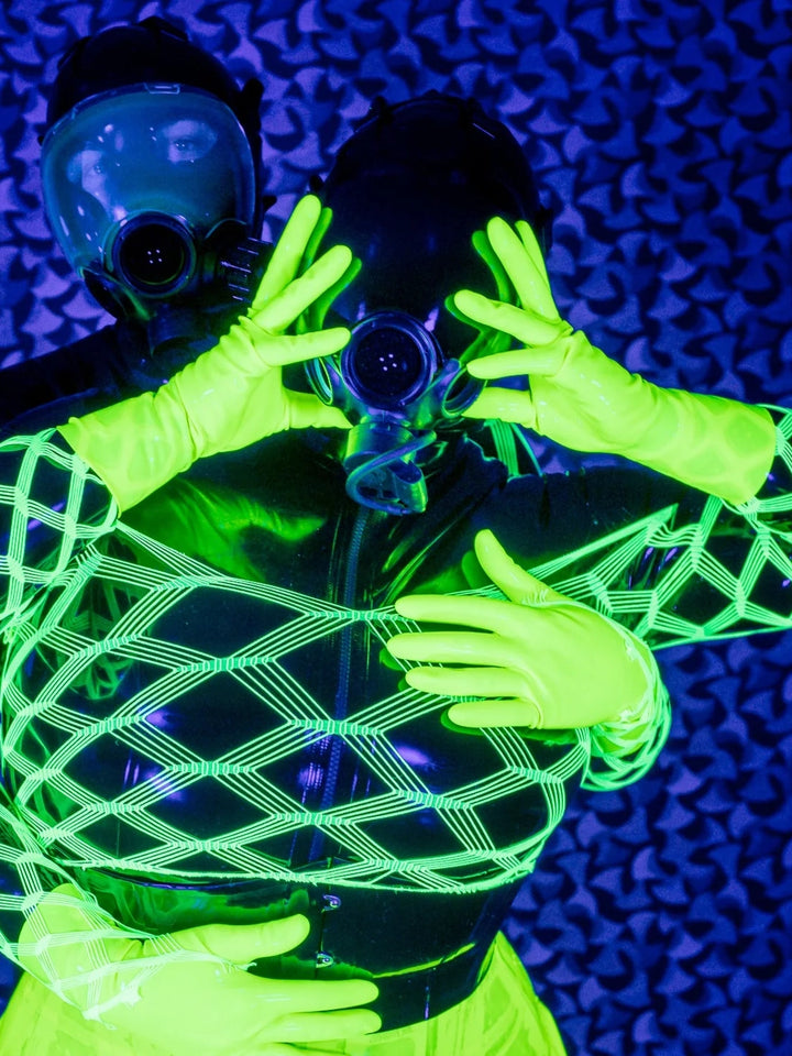 Latex Mid-Arm Length Gloves