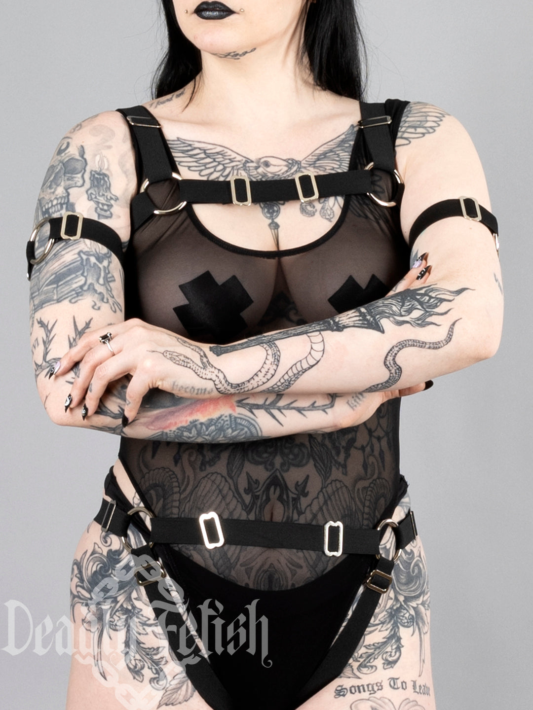 Deadly Fetish Fabric: Elastic Multi-Use Straps