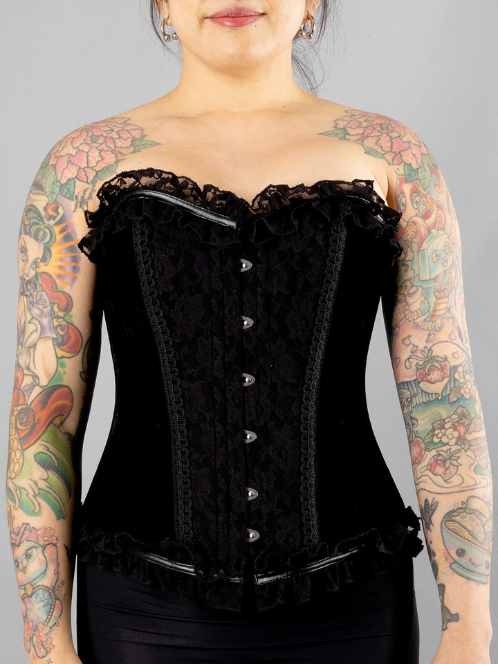 Elizium Velvet Overbust Corset