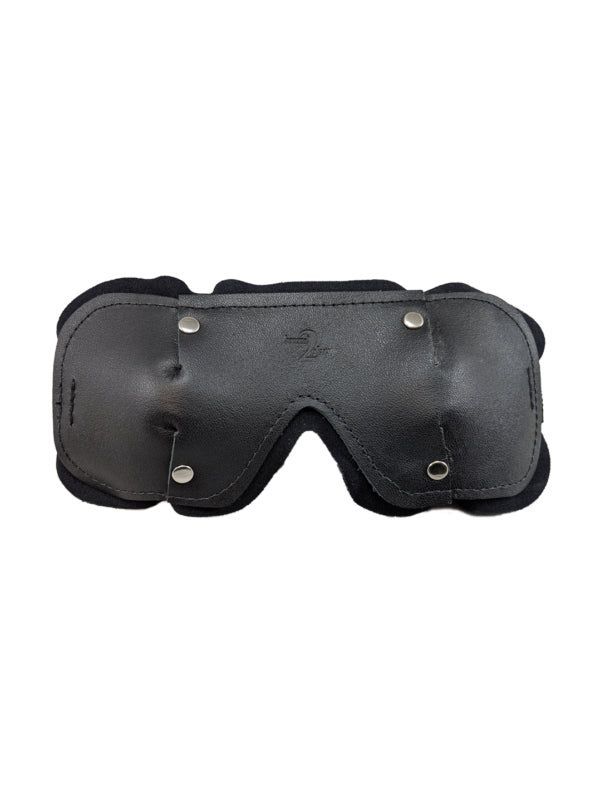 Eyes Open Leather Blindfold