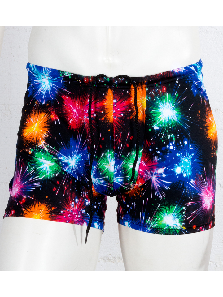 Patterned Athletic Shorts