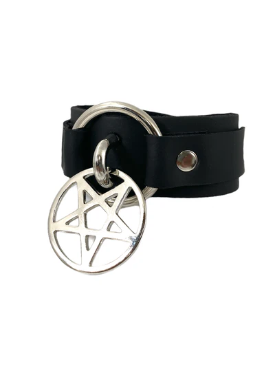 Pentagram Leather Bracelet