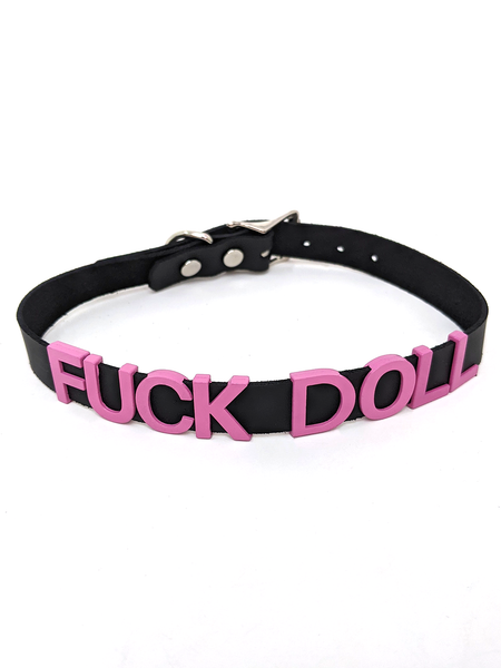 Leather ID Collar