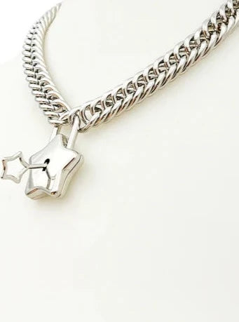 Chain Collar with Star Lock