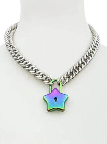 Chain Collar with Star Lock