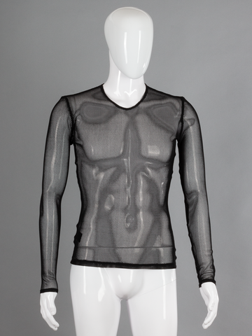 Mesh Long Sleeve Shirt