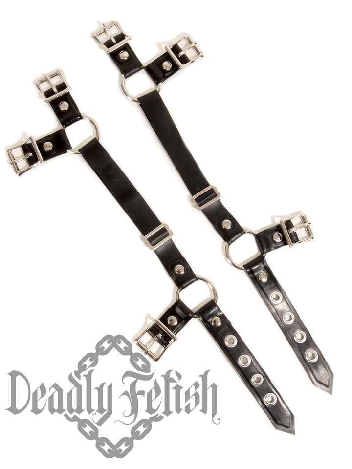 Deadly Fetish Made-To-Order Latex: Harness Addition #05 Buckle Leg Straps