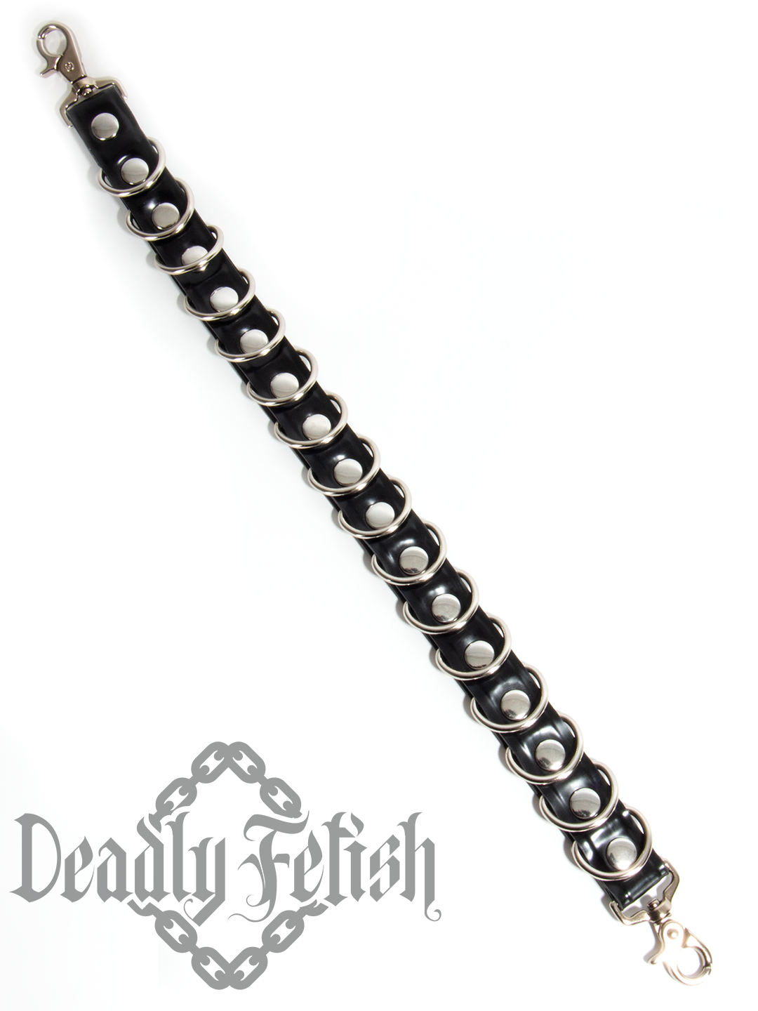 Deadly Fetish Made-To-Order Latex: Harness Addition #15 Bondage Strap with D-Rings