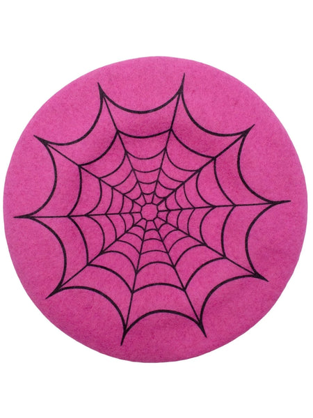 Pink Web Beret