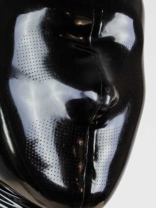 Latex Micro Perforated Hood with Back Zip