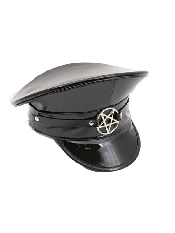 Uniform Cap with Pentagram Detail