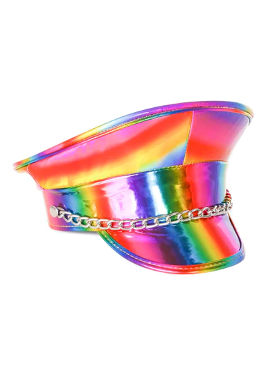 Holographic Uniform Cap with Chain Detail