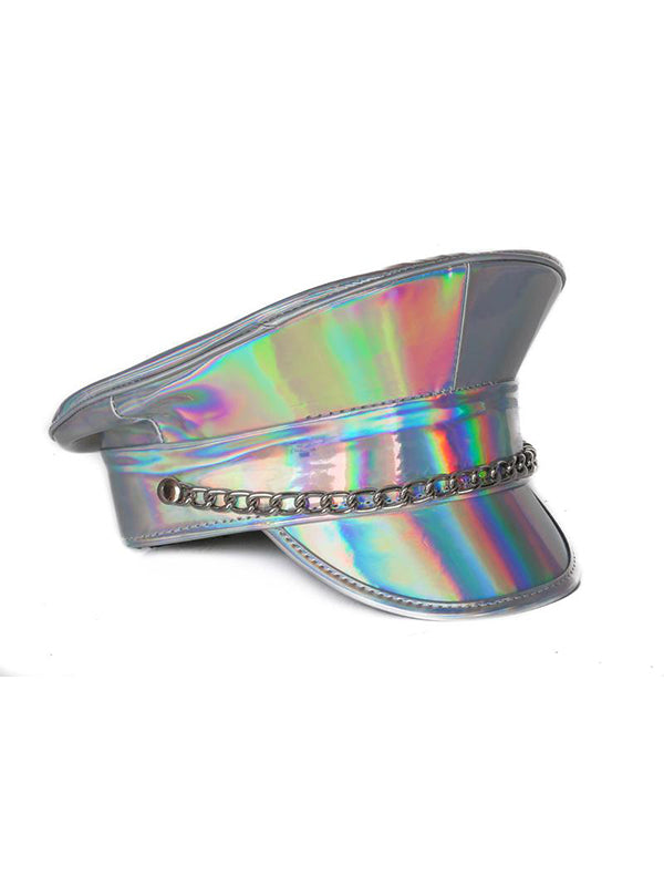 Holographic Uniform Cap with Chain Detail