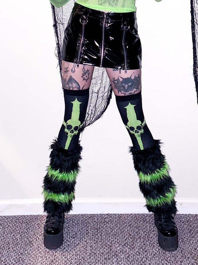 Dagger Thigh High Socks