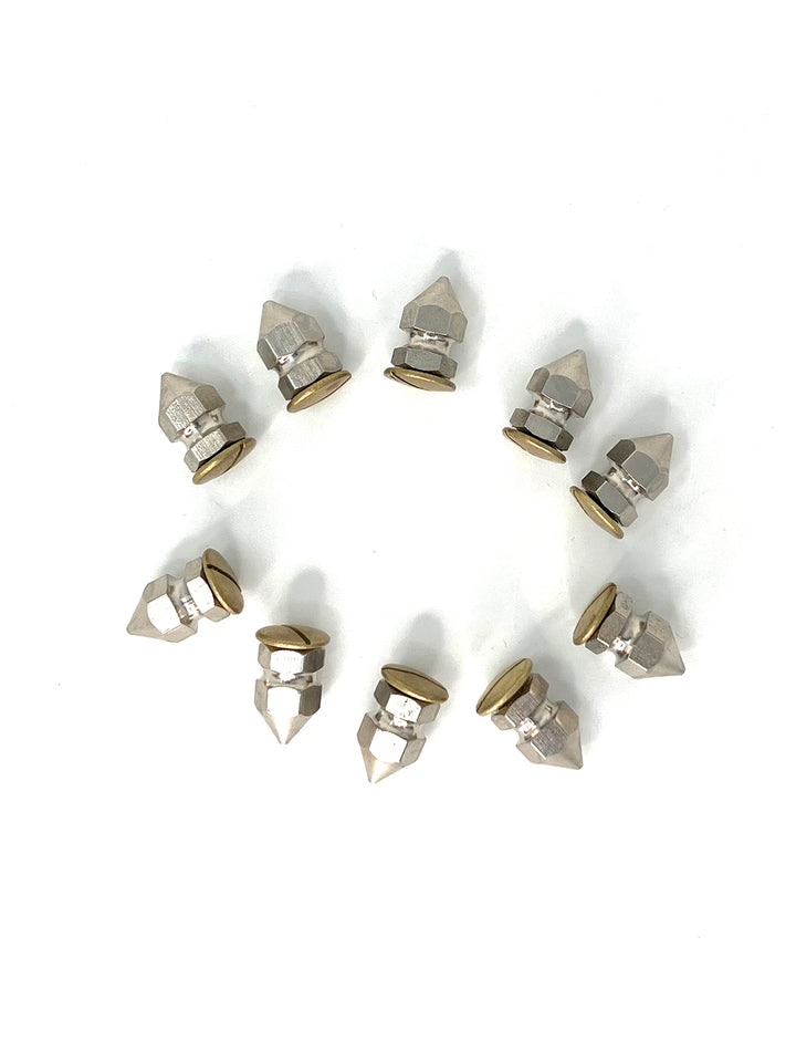 .5" Faceted Spikes - Pack of 10